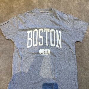 Gray Boston T-Shirt John Galt/Brandy Melville